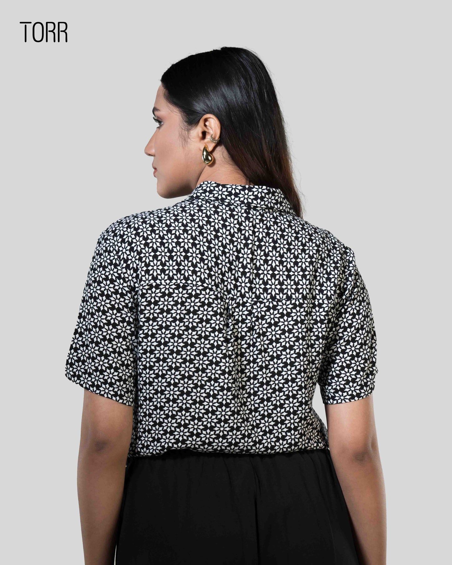Women's Shirt | BLACK AOP
