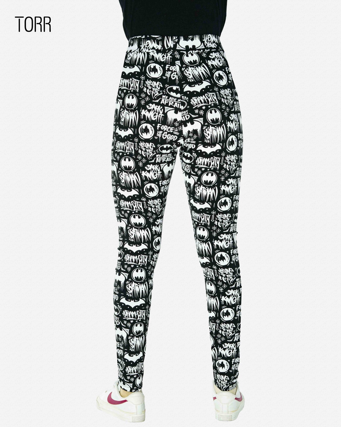 Women's Leggings | BLACK/WHITE AOP