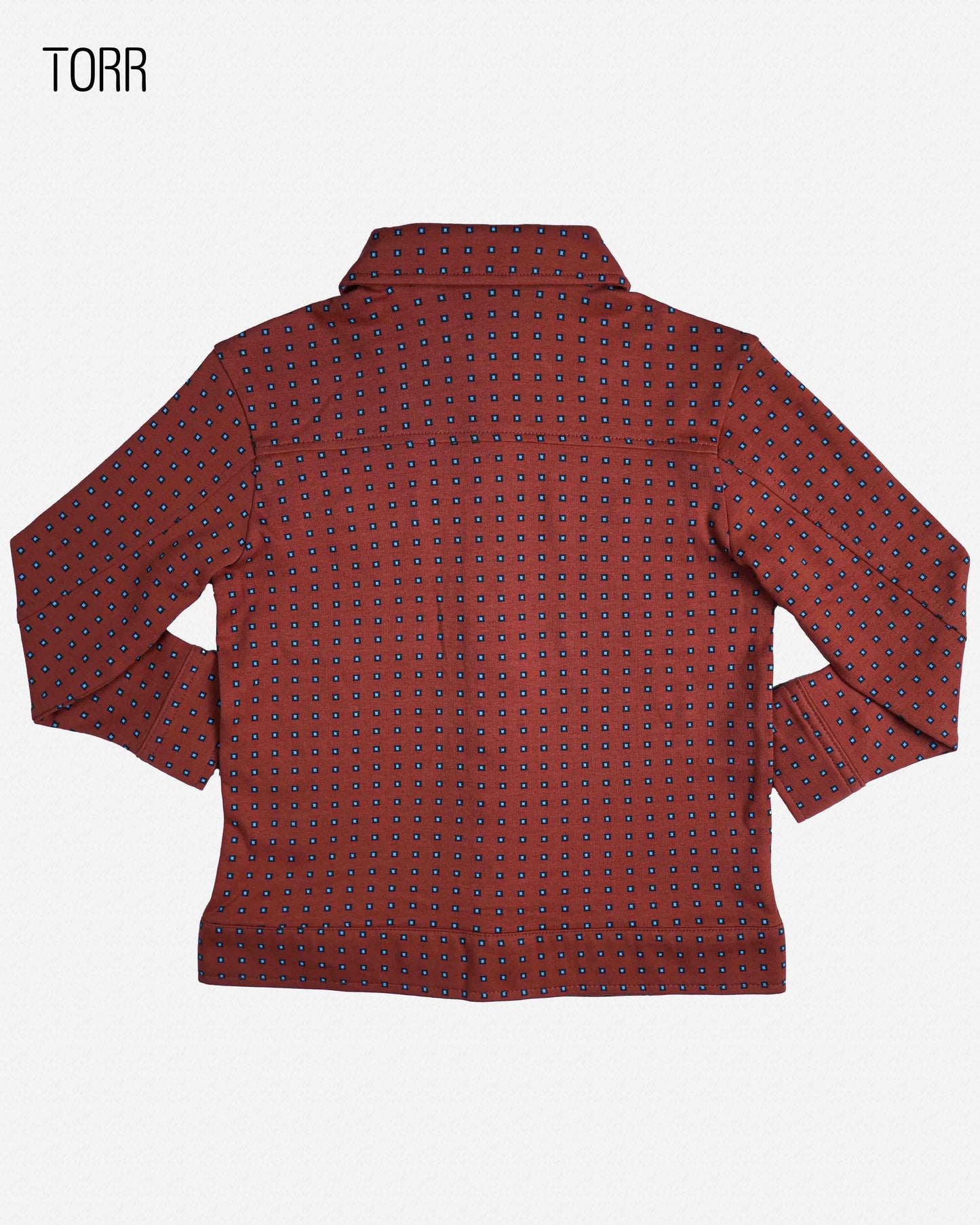 Boy's Jacket | Burnt Brick Aop