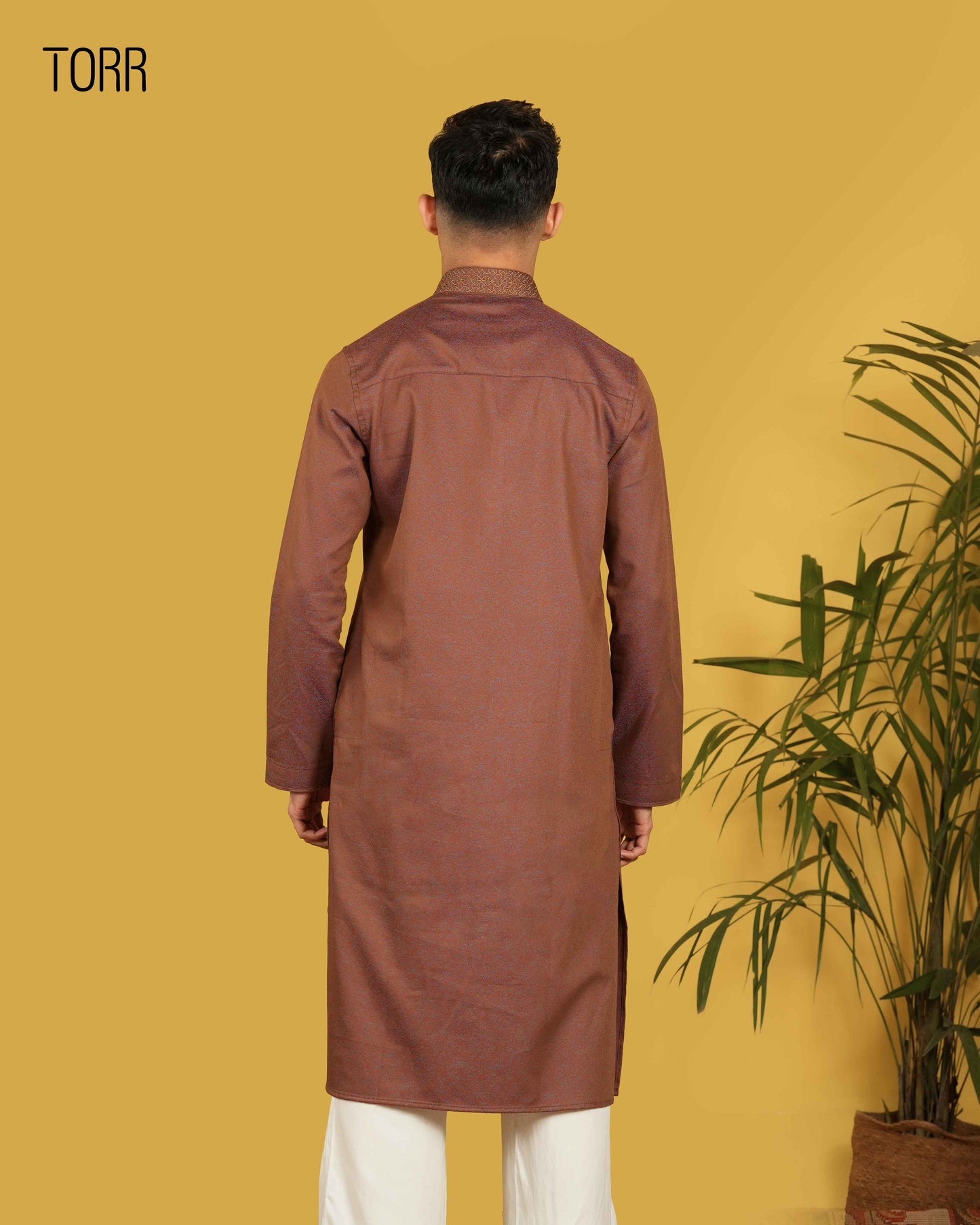 Men's Panjabi | Orange Rust