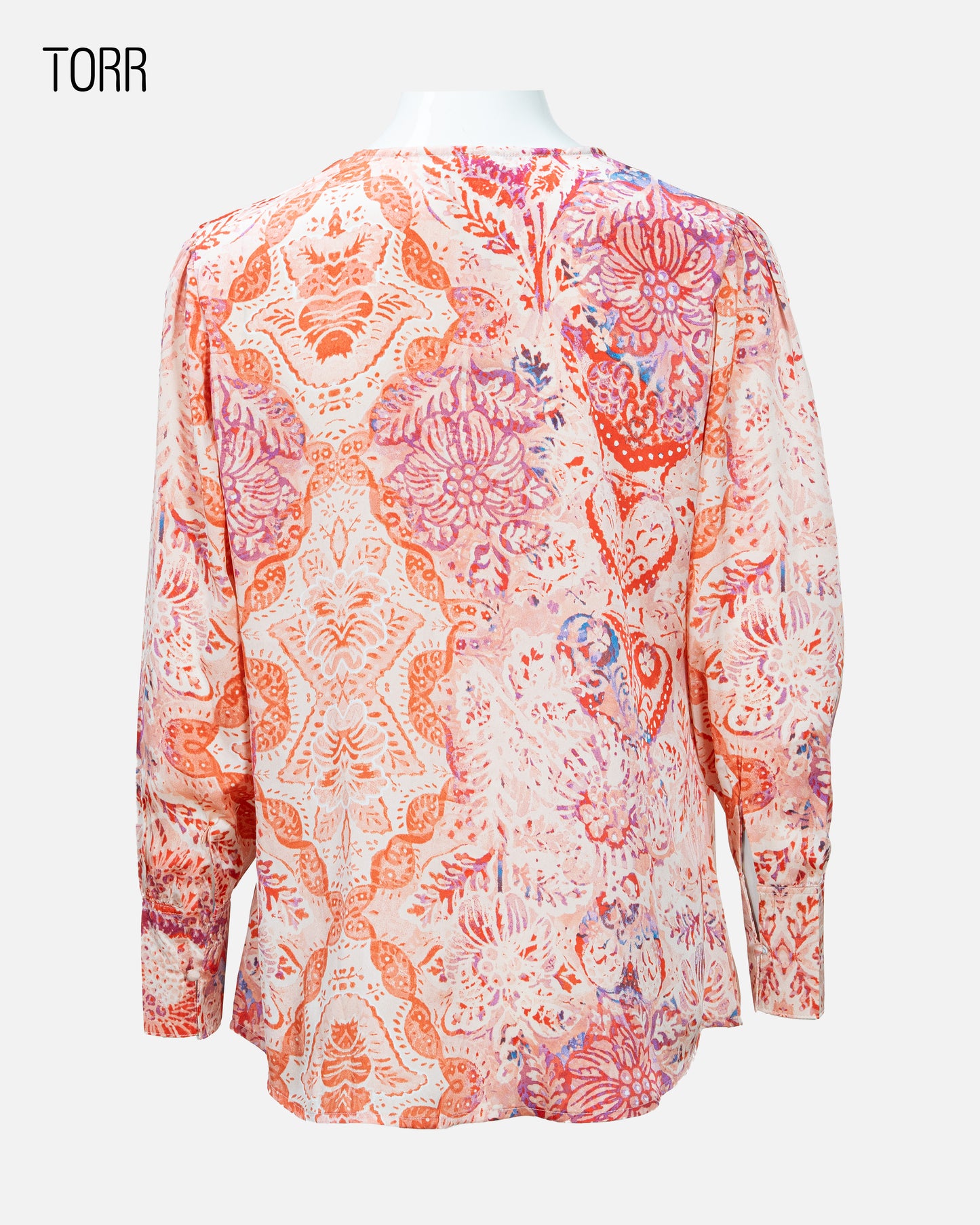 Women's Crop Top | Peach Coral AOP
