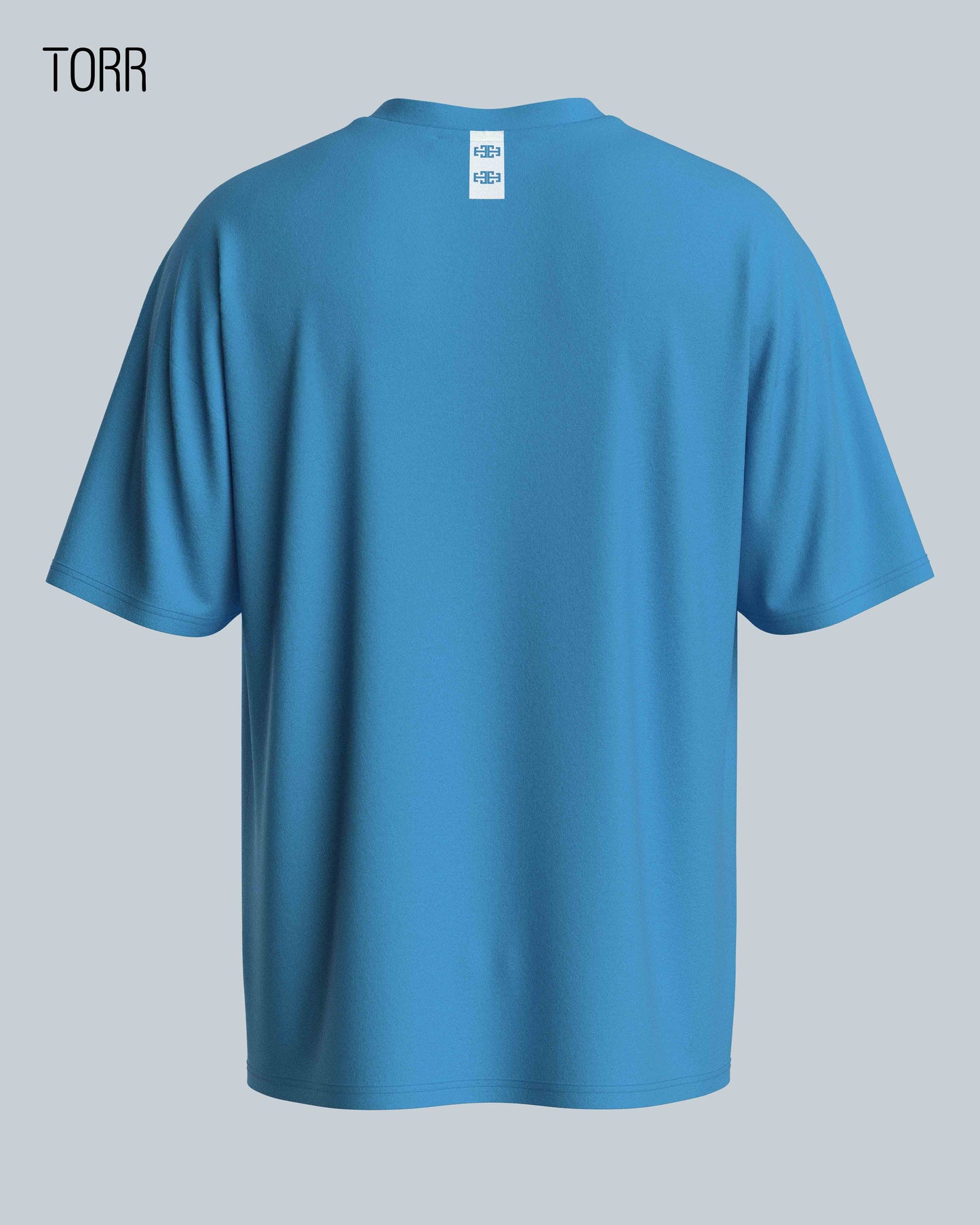 Drop Shoulder T-shirt | Cameo Blue
