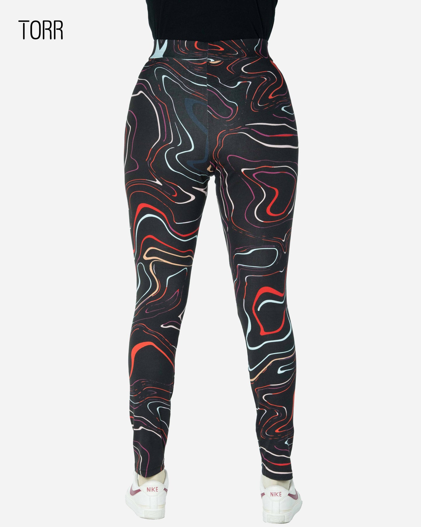 Women's Leggings | BLACK MULTI AOP