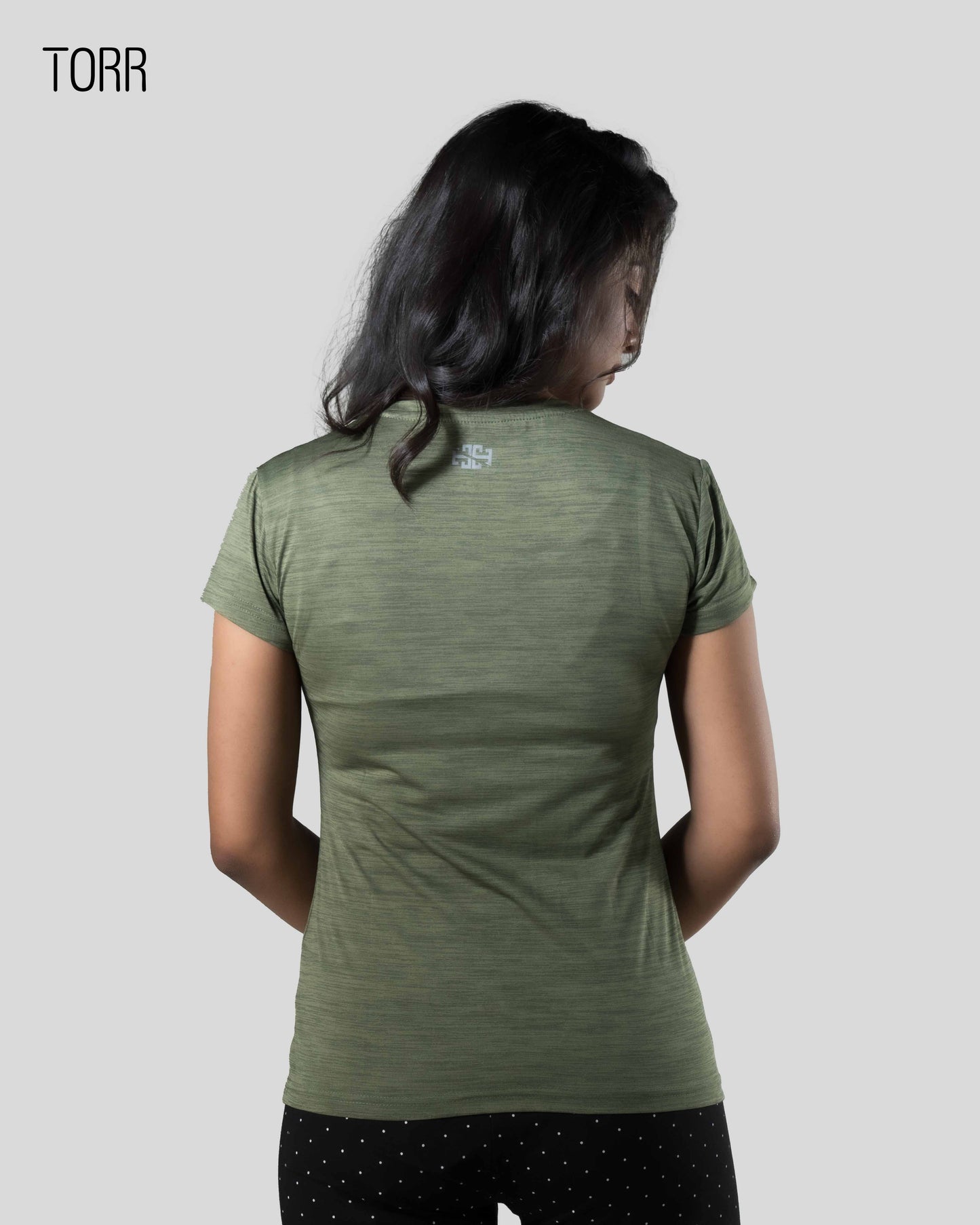 Women's T-Shirt |OLIVE GREEN MELANGE