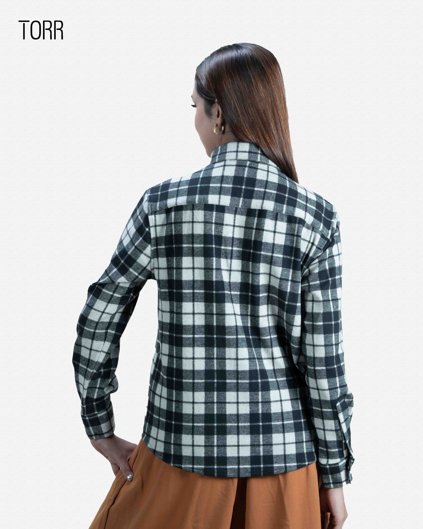 Women's Shacket | Basil Plaid
