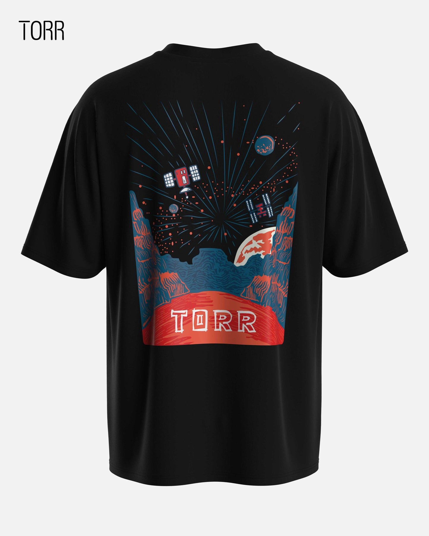 Drop Shoulder T-shirt | Black