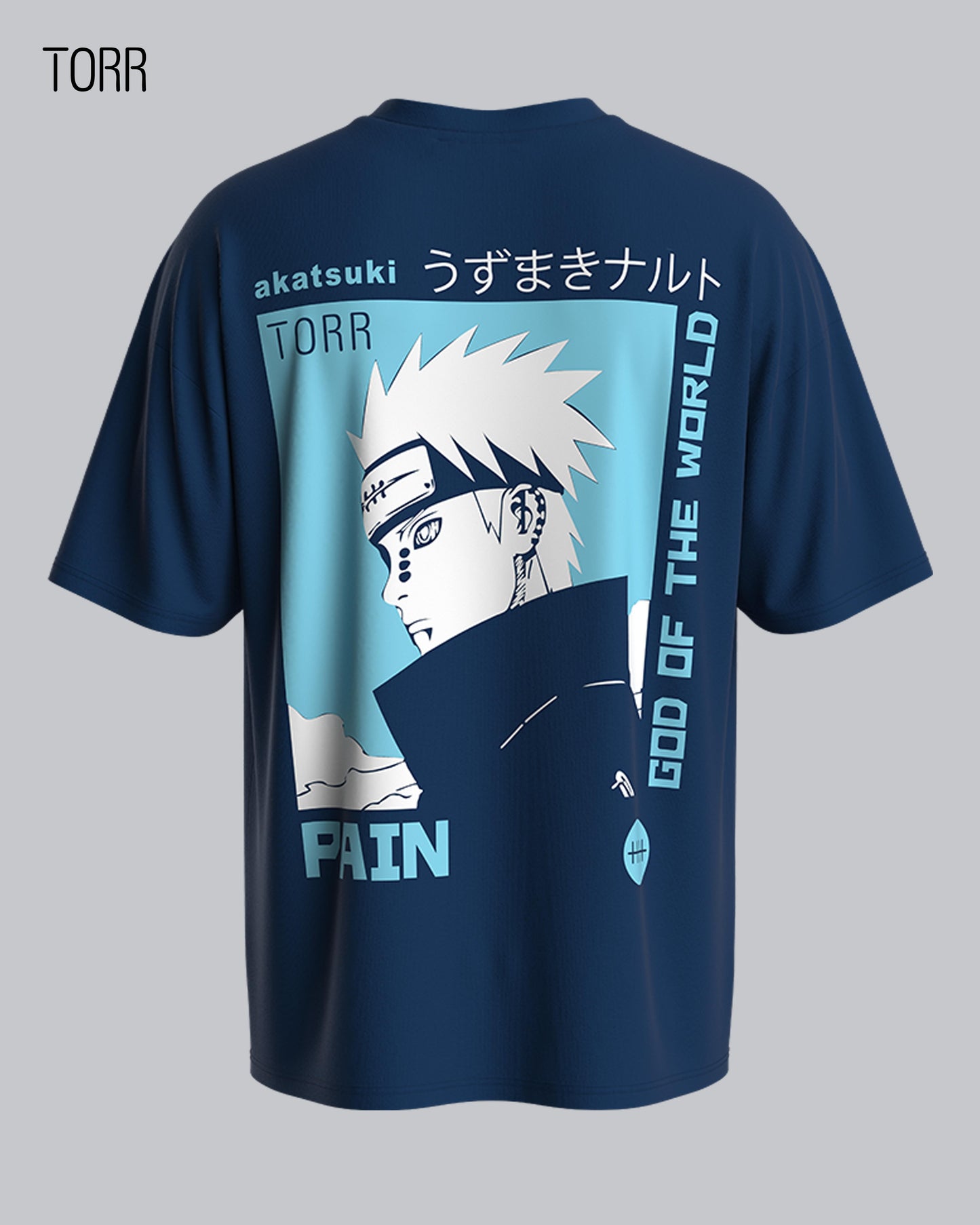 Drop Shoulder T-shirt | M. Blue