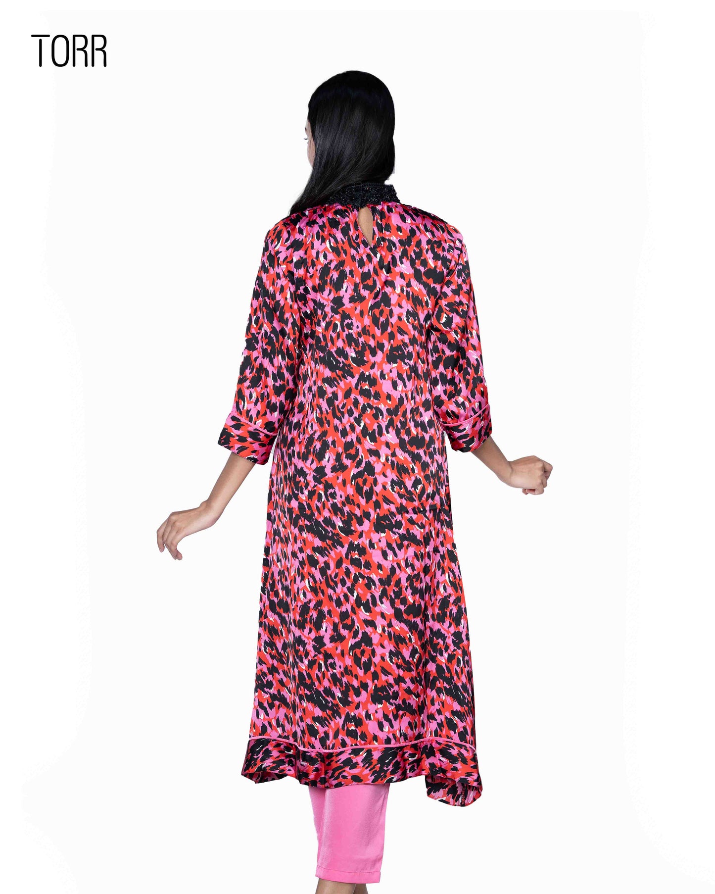 Women's Dress (02 Pieces) | Red & Pink