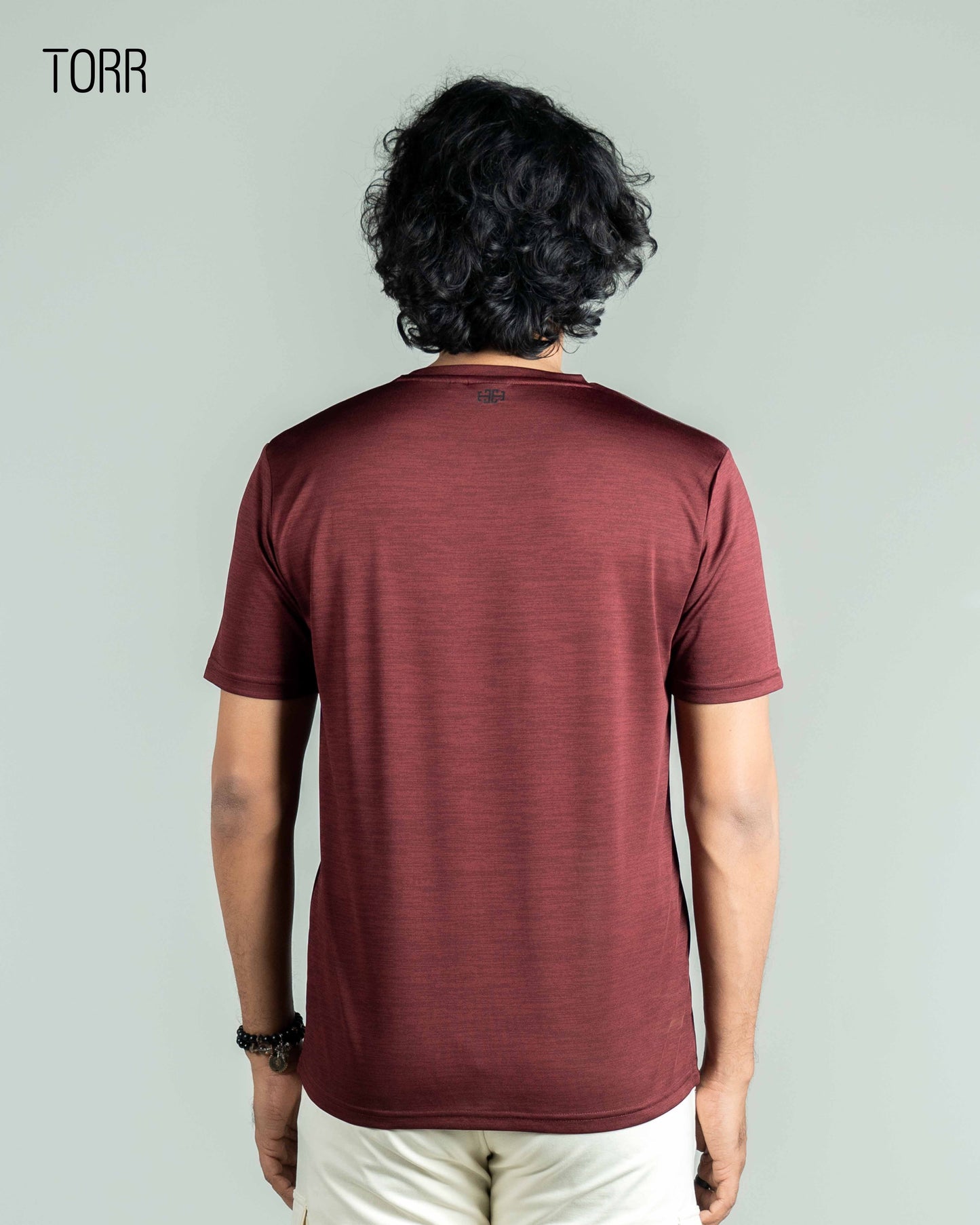 Men's Activewear T-shirt | Wine Melange