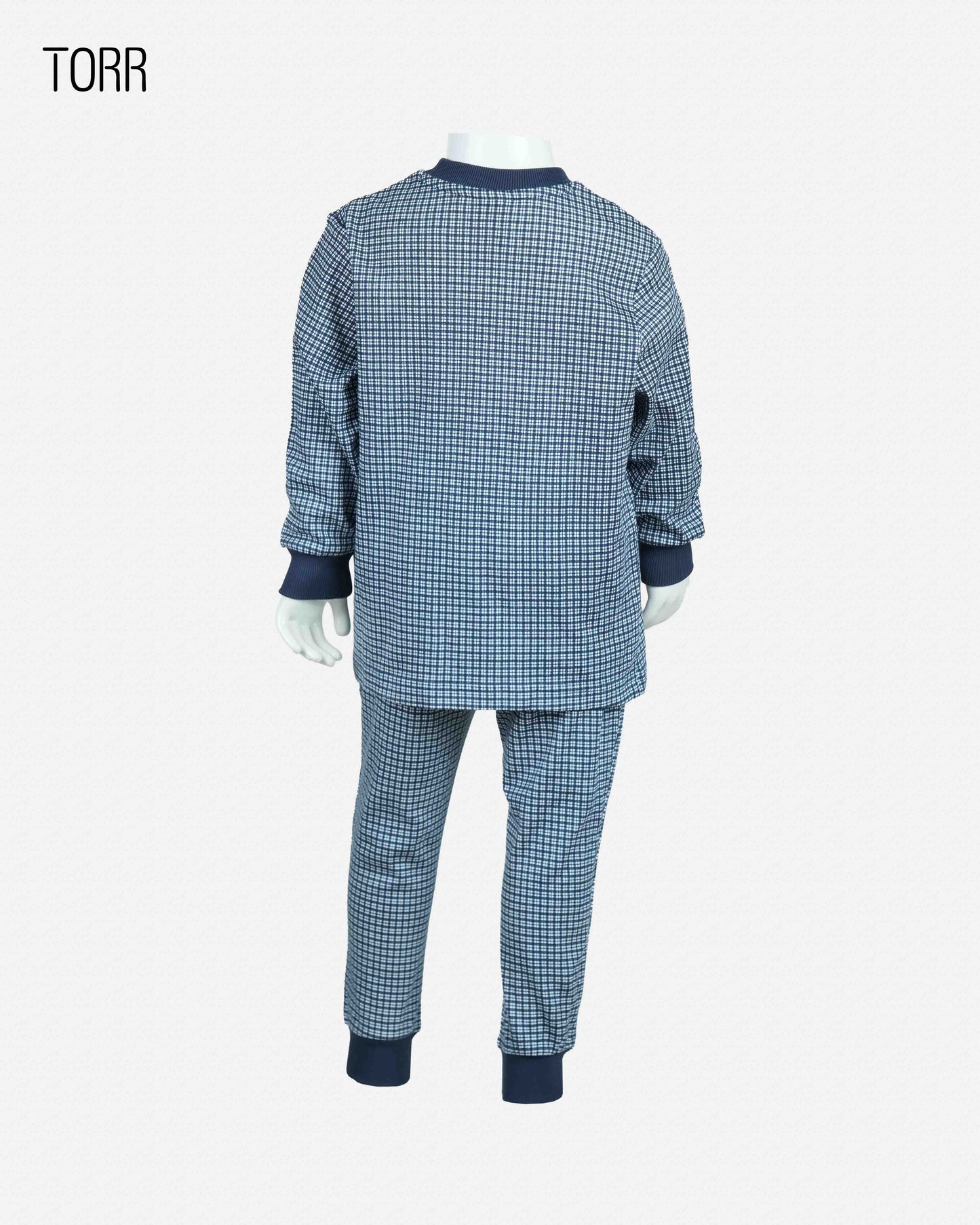 Boy's Top & Bottom Set | Off White Check