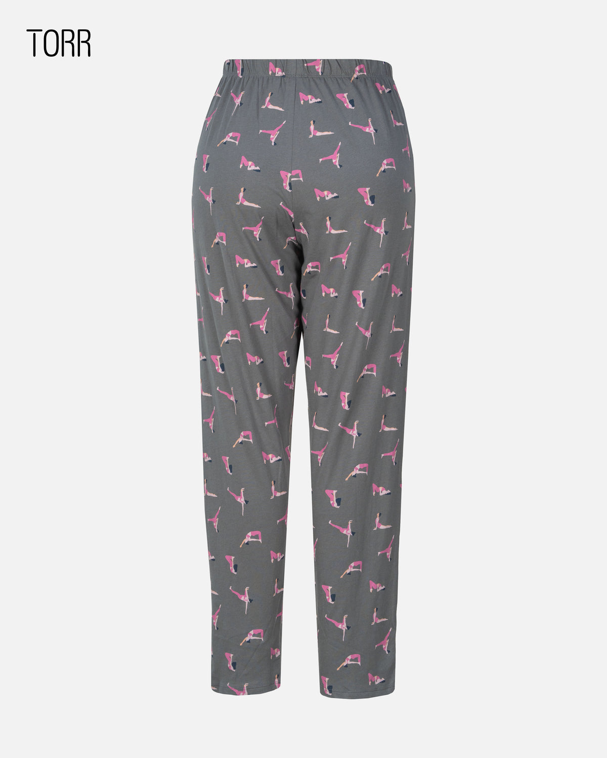 Women's Trouser | Grey Pink AOP