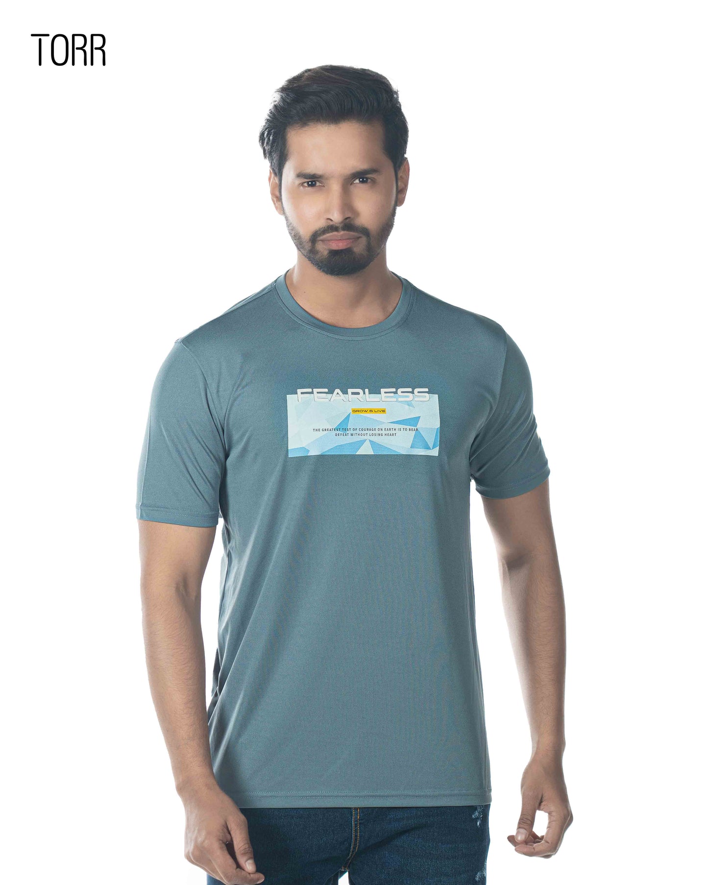 Men's Activewear T-shirt | Silver Blue