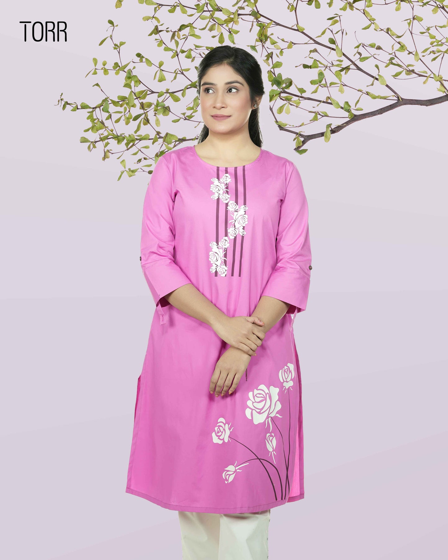 Ethnic Wear (01 Piece Kurti) | Light Pink
