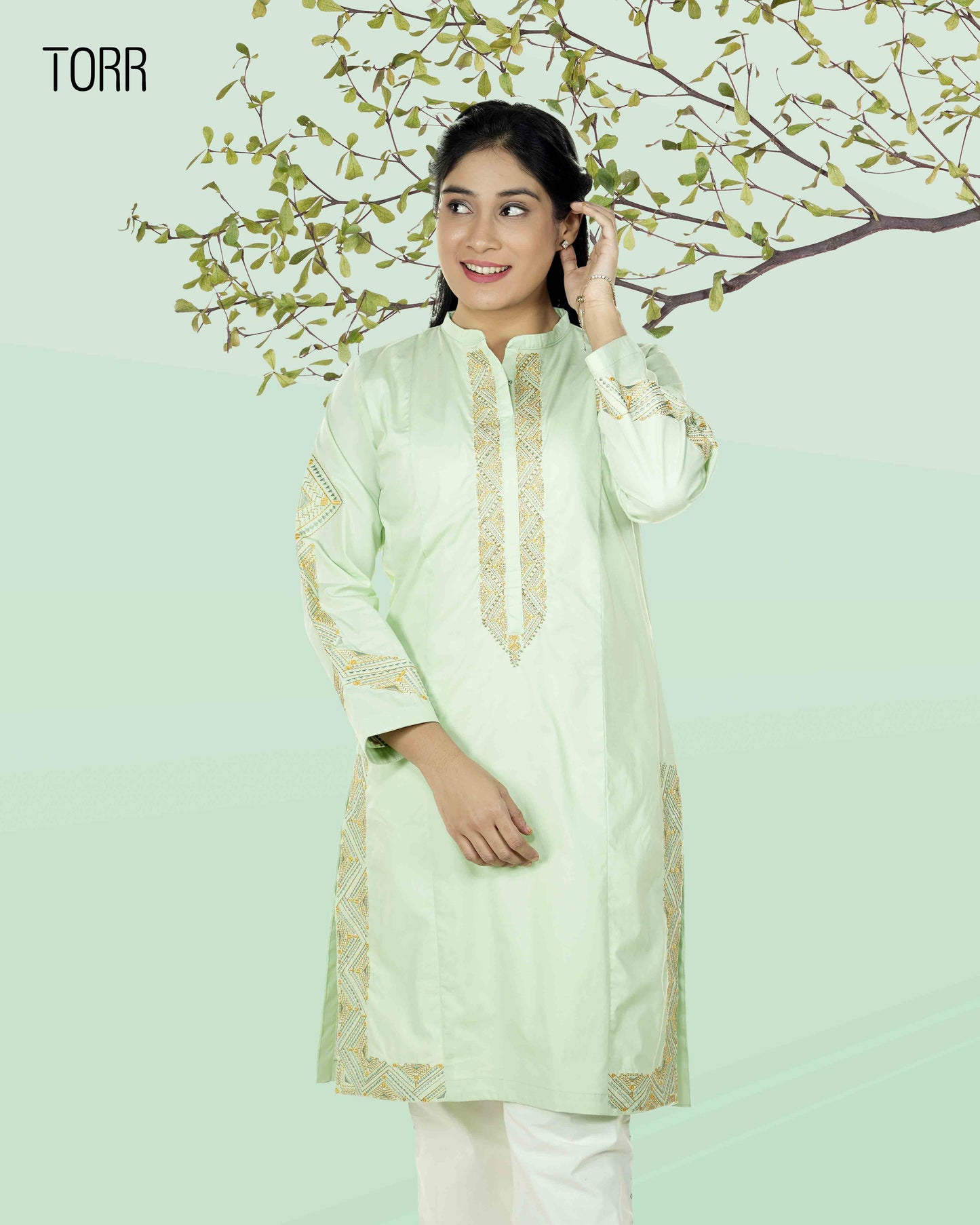 Ethnic Wear (01 Piece Kurti) | LIGHT GREEN