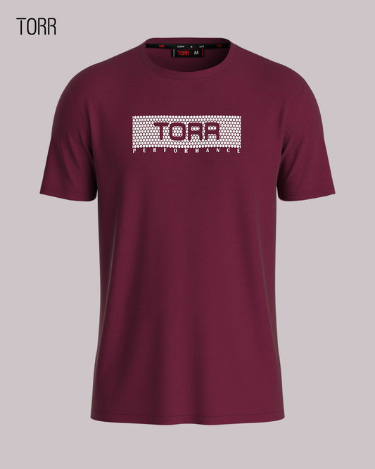 Men's Activewear T-shirt | Maroon