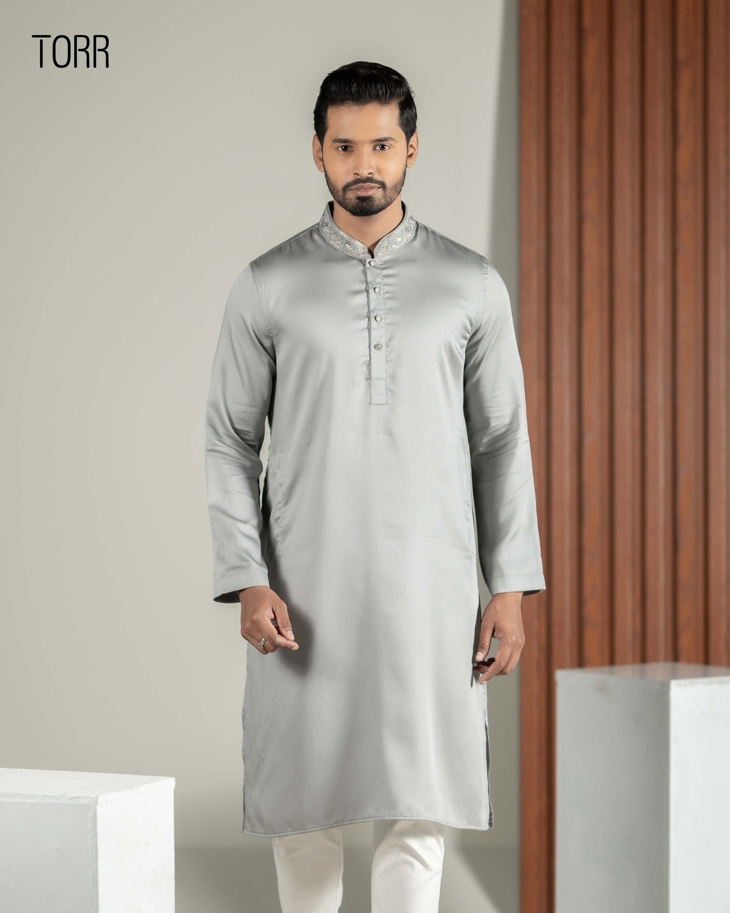 Men's Panjabi | Silver