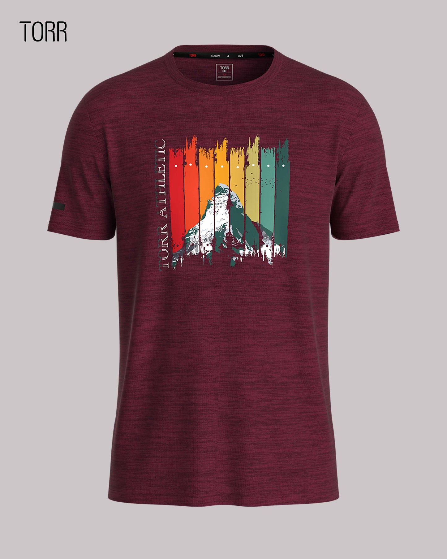 Men's T-shirt | DK. Red Milange