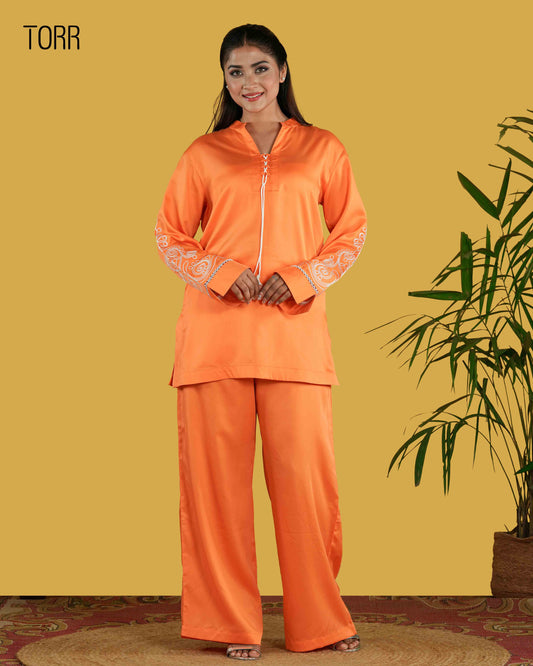 Women's Co-Ord Set | Tangerine