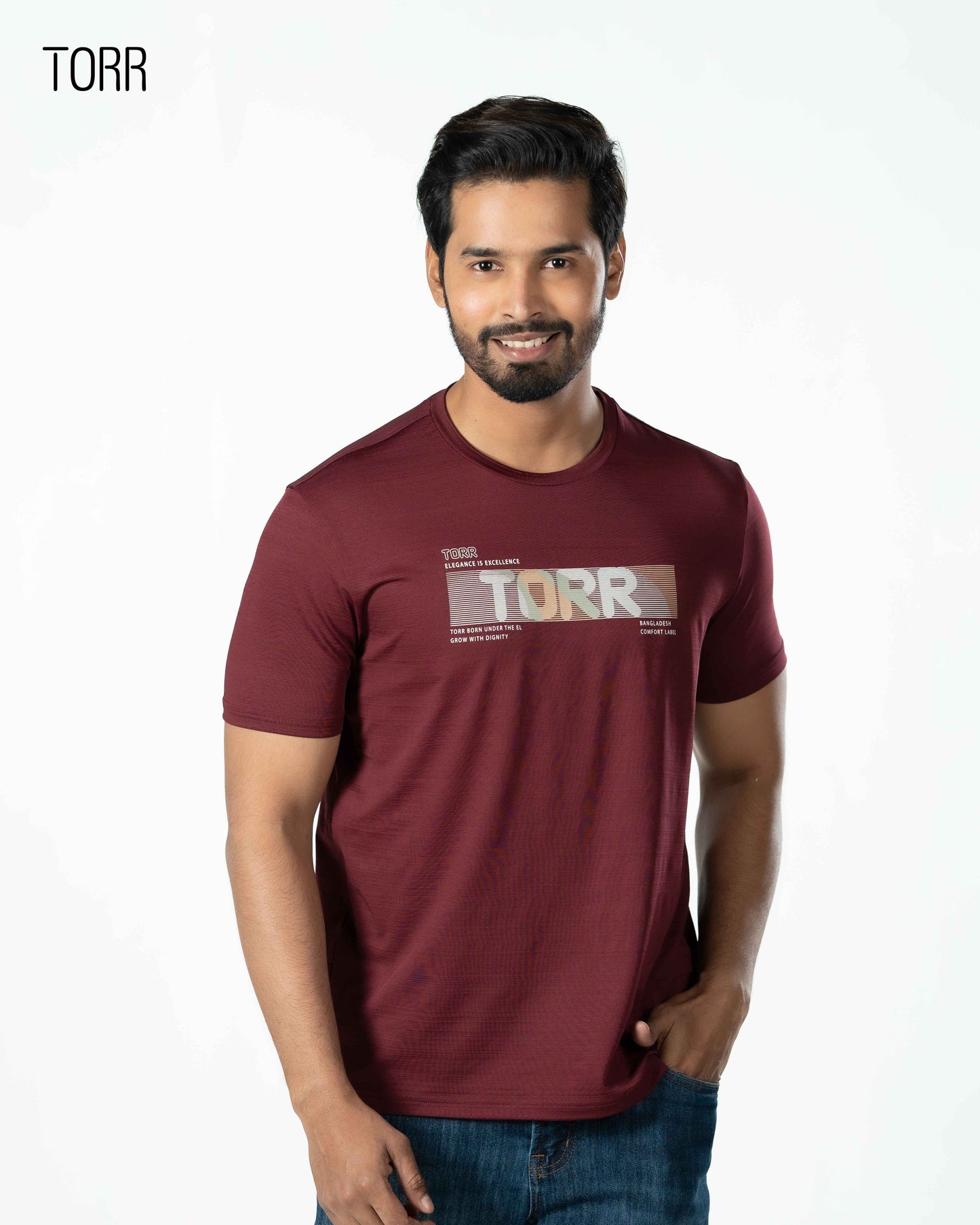 Men's Activewear T-shirt | Maroon