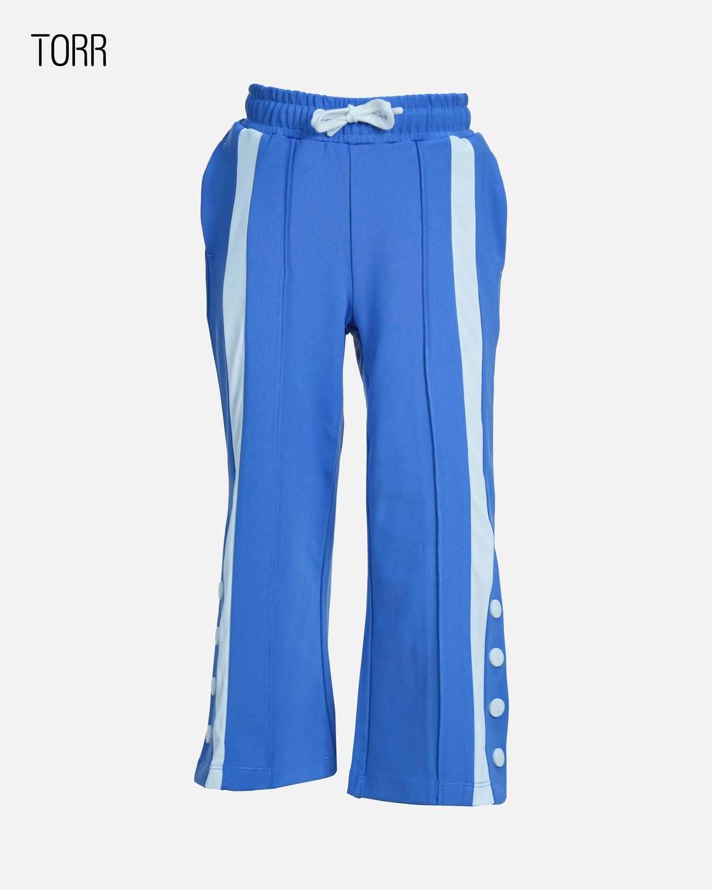 Girl's Trouser | Light Blue-White