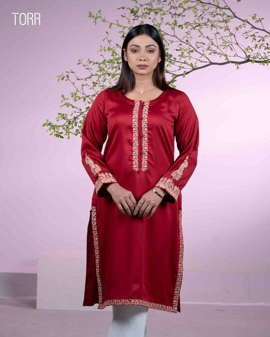 Ethnic Wear (01 Piece Kurti) |  Rio Red