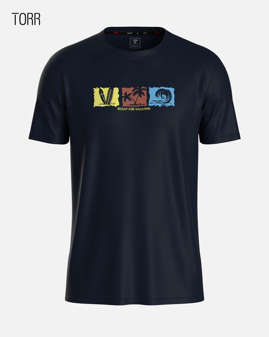 Men's T-shirt | Navy Interlock