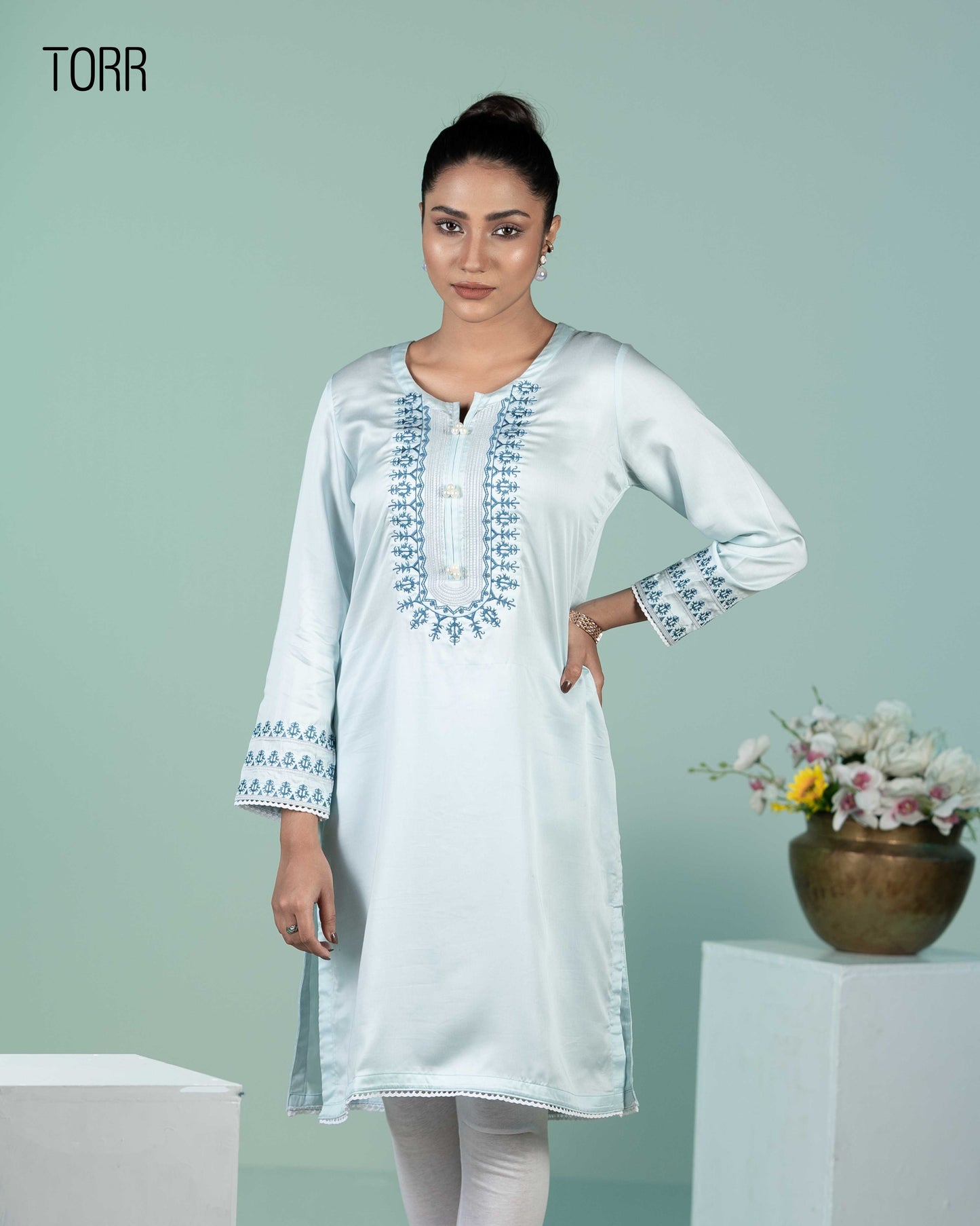 Ethnic Wear (01 Piece Kurti) | Sky Blue