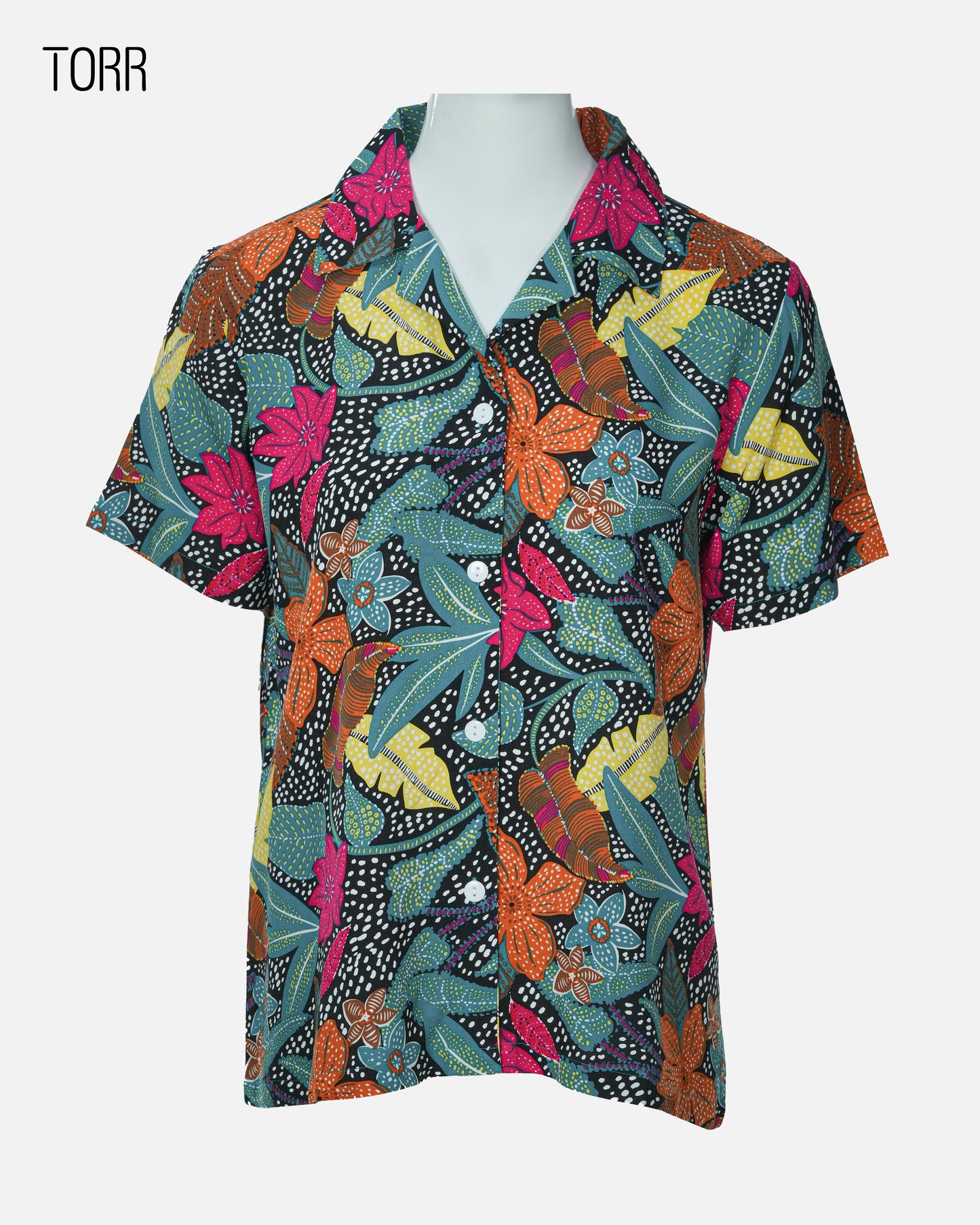 Women's Crop Top | Black Teal AOP