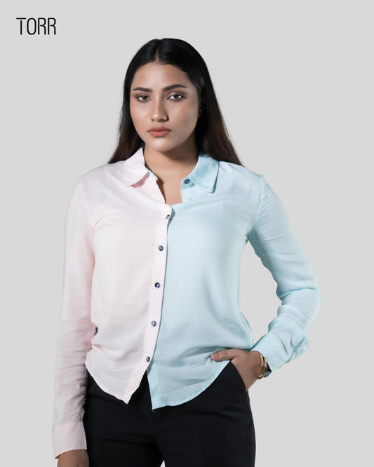 Women's Shirt | SKYBLUE/PINK