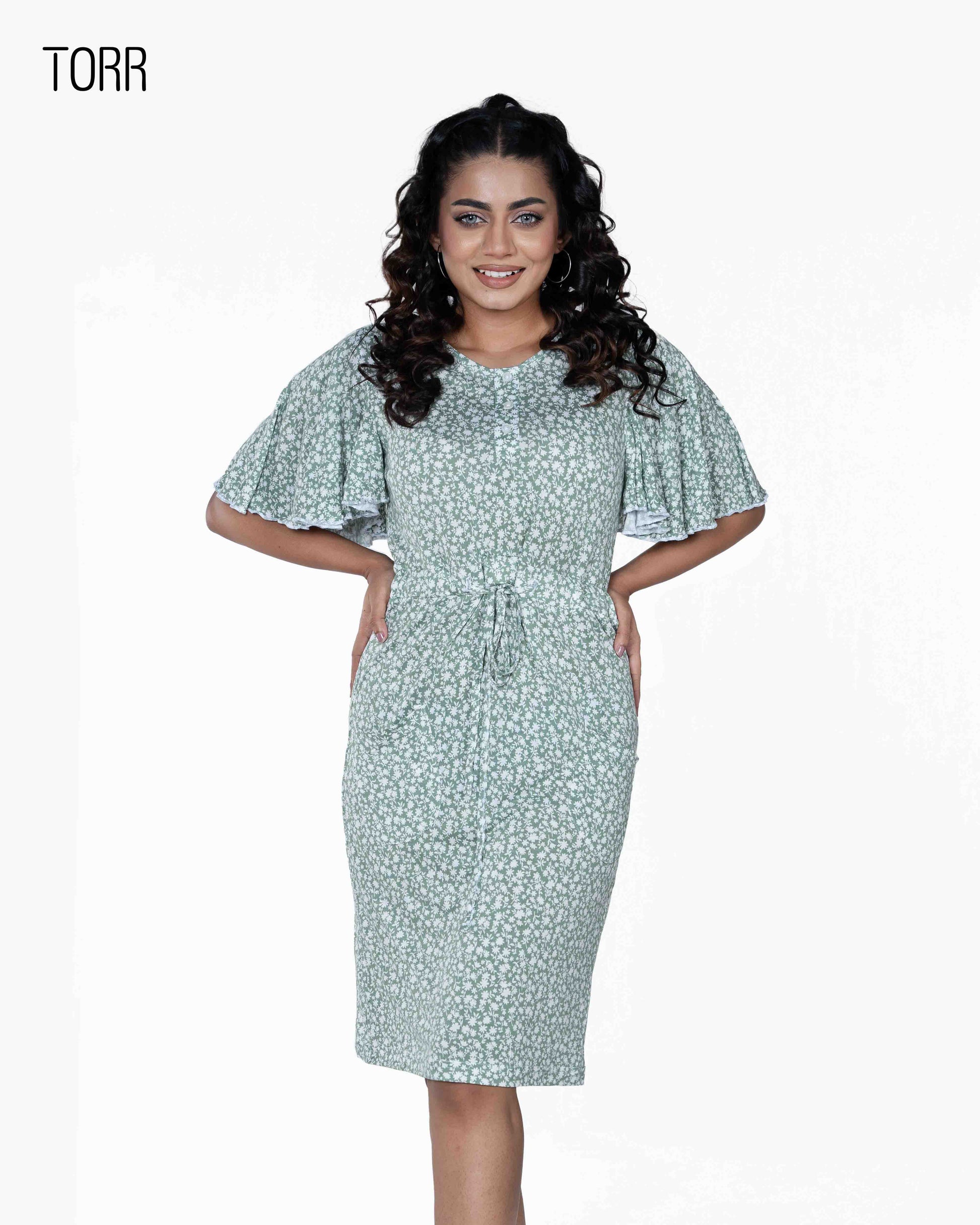 Women's Top | Green Aop