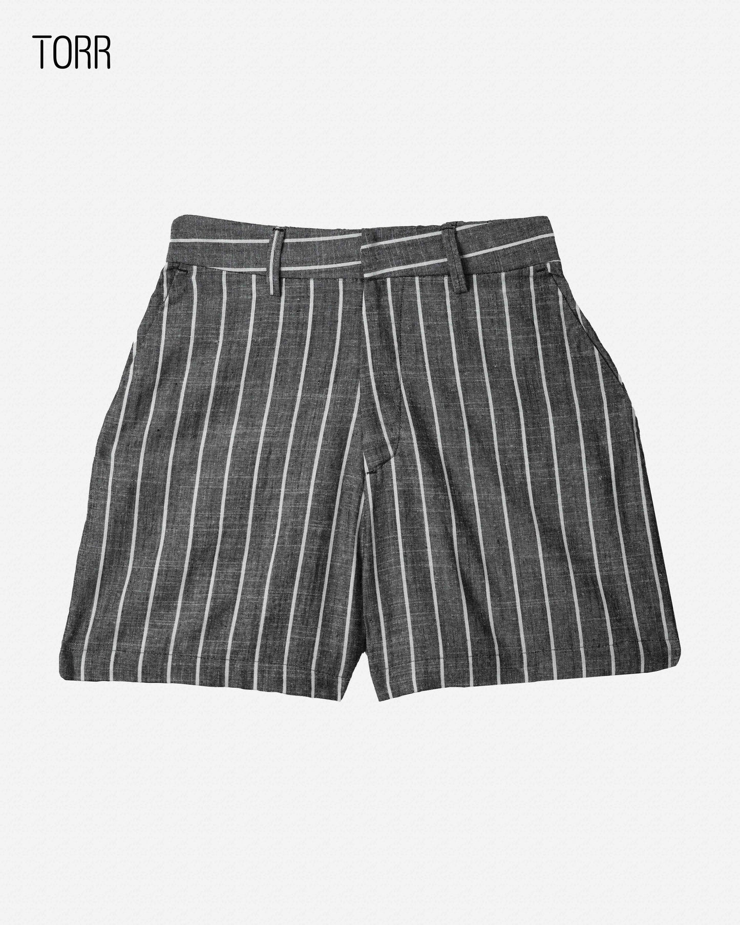 Women Shorts | Anthra Stripe