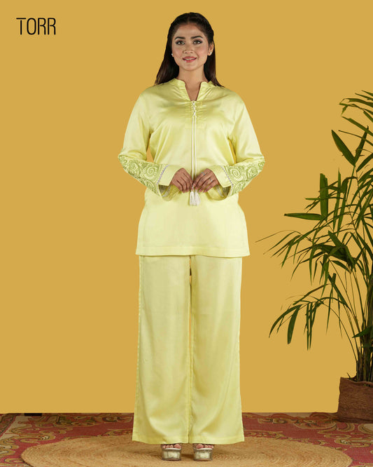 Women's Co-Ord Set | P.L Yellow