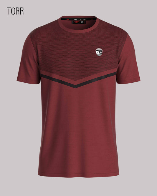 Men's Activewear T-shirt | Wine Melange