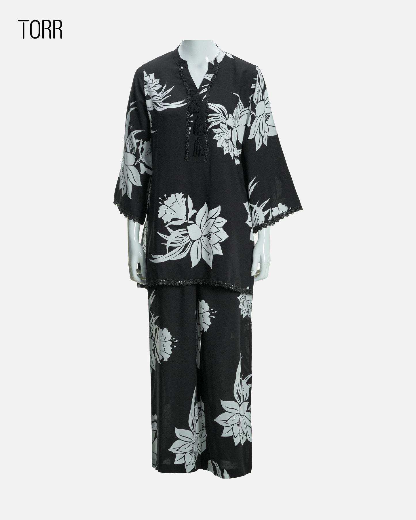 Women's Co-Ord Set | Black Aop