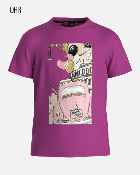 Girl's T-shirt  | Purple Orchid