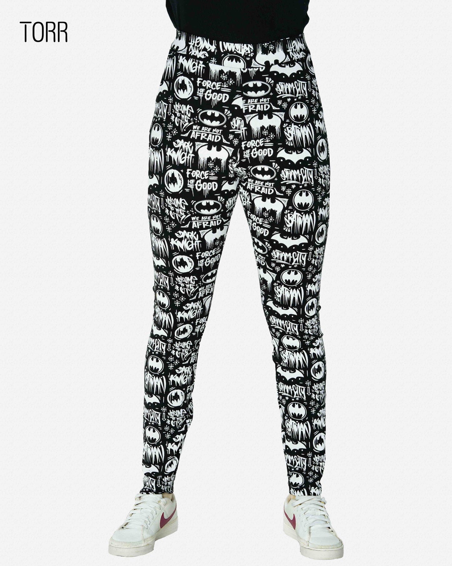 Women's Leggings | BLACK/WHITE AOP