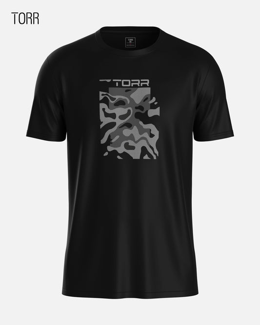 Men's Activewear T-shirt | Black Mesh