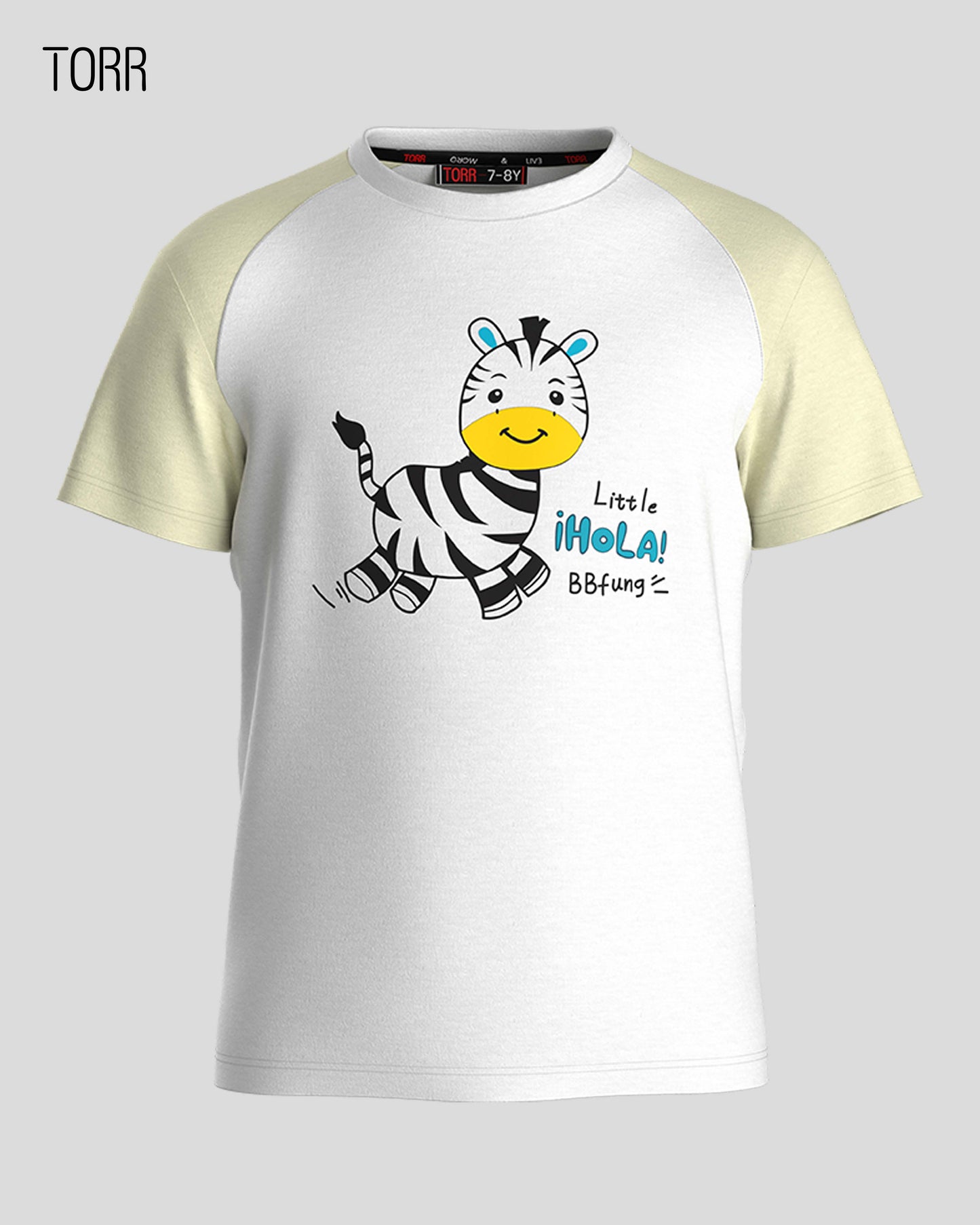 Boys T-shirt | WHITE & LEMON GLOW