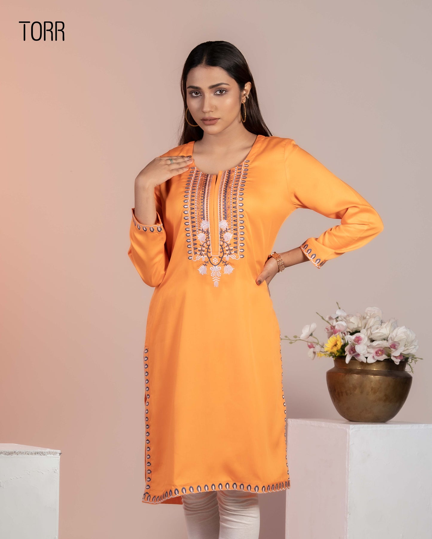Ethnic Wear (01 Piece Kurti) | Tangerine