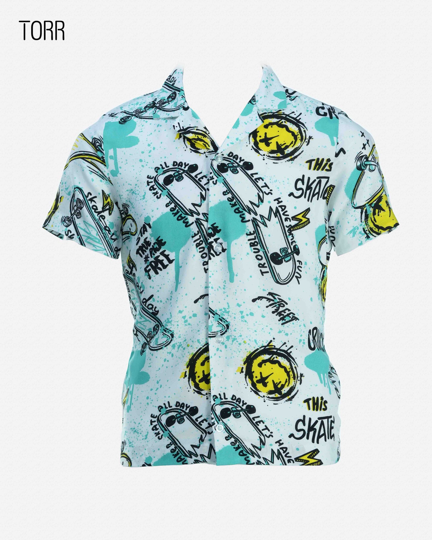 Boys Shirt | White Aop