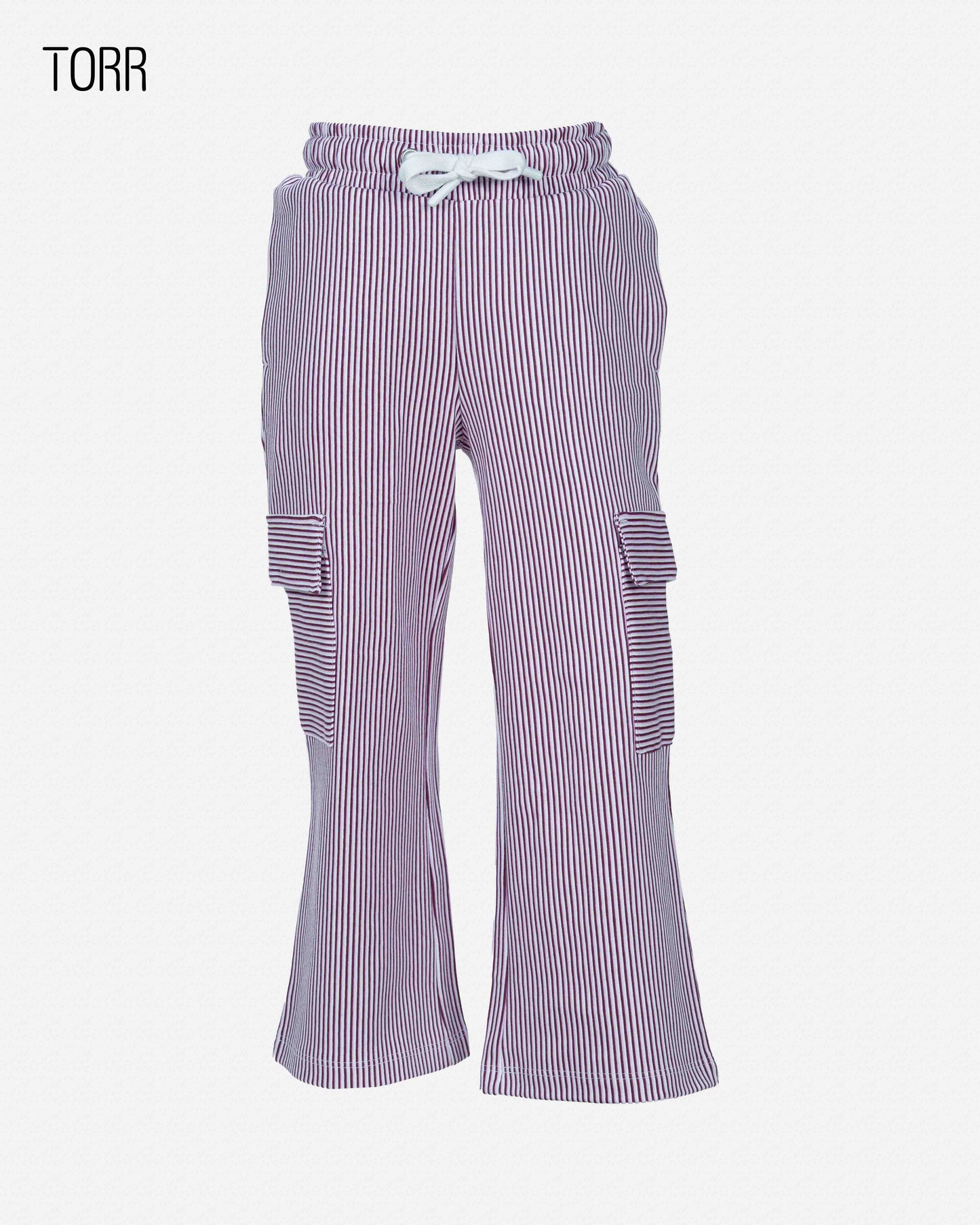 Girl's Trouser | Purple Stripe