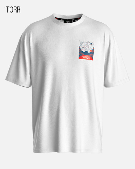 Drop Shoulder T-shirt | White