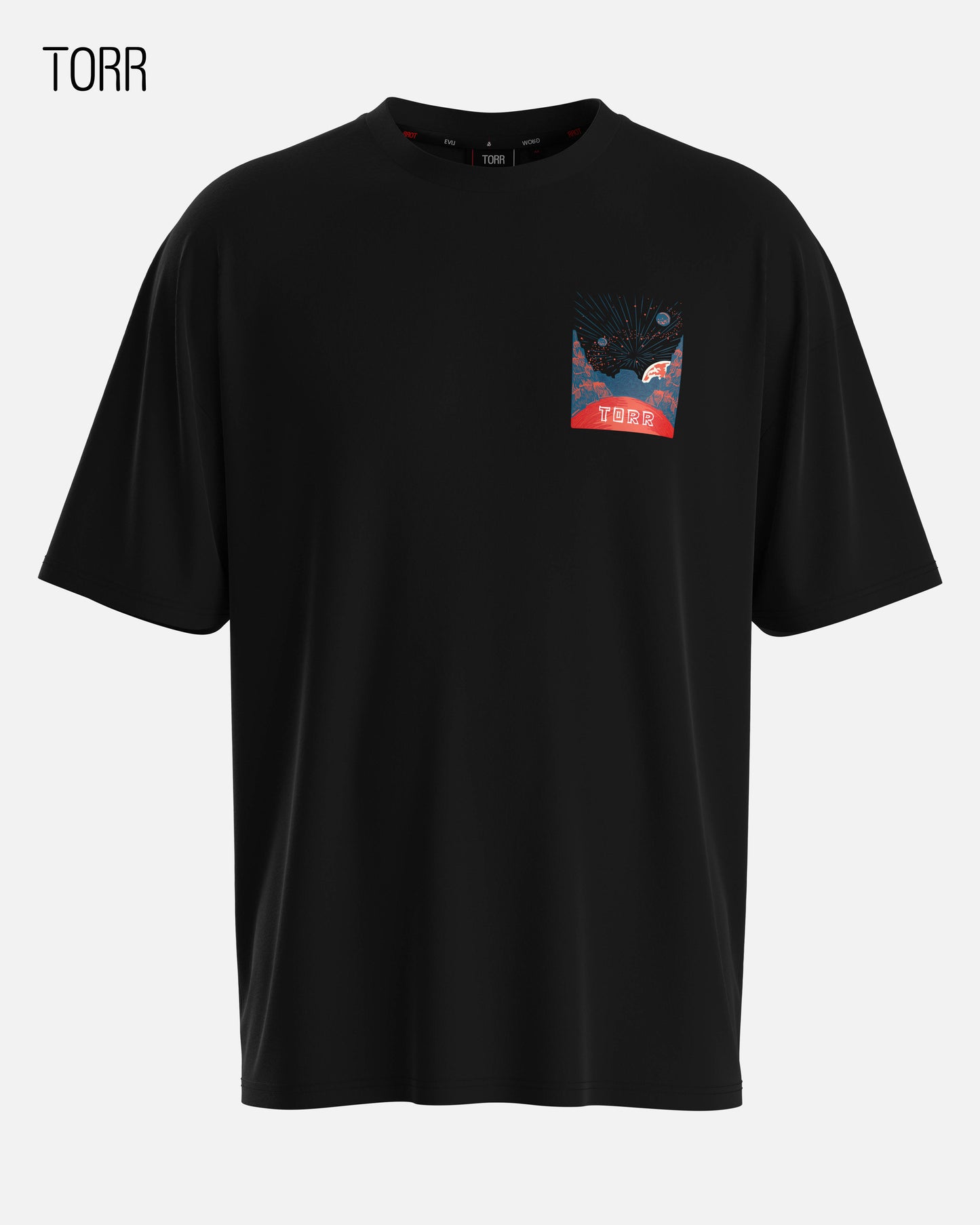 Drop Shoulder T-shirt | Black