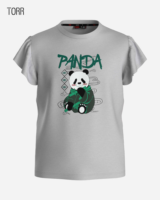 Girl's T-shirt  | Grey Lt. Solid