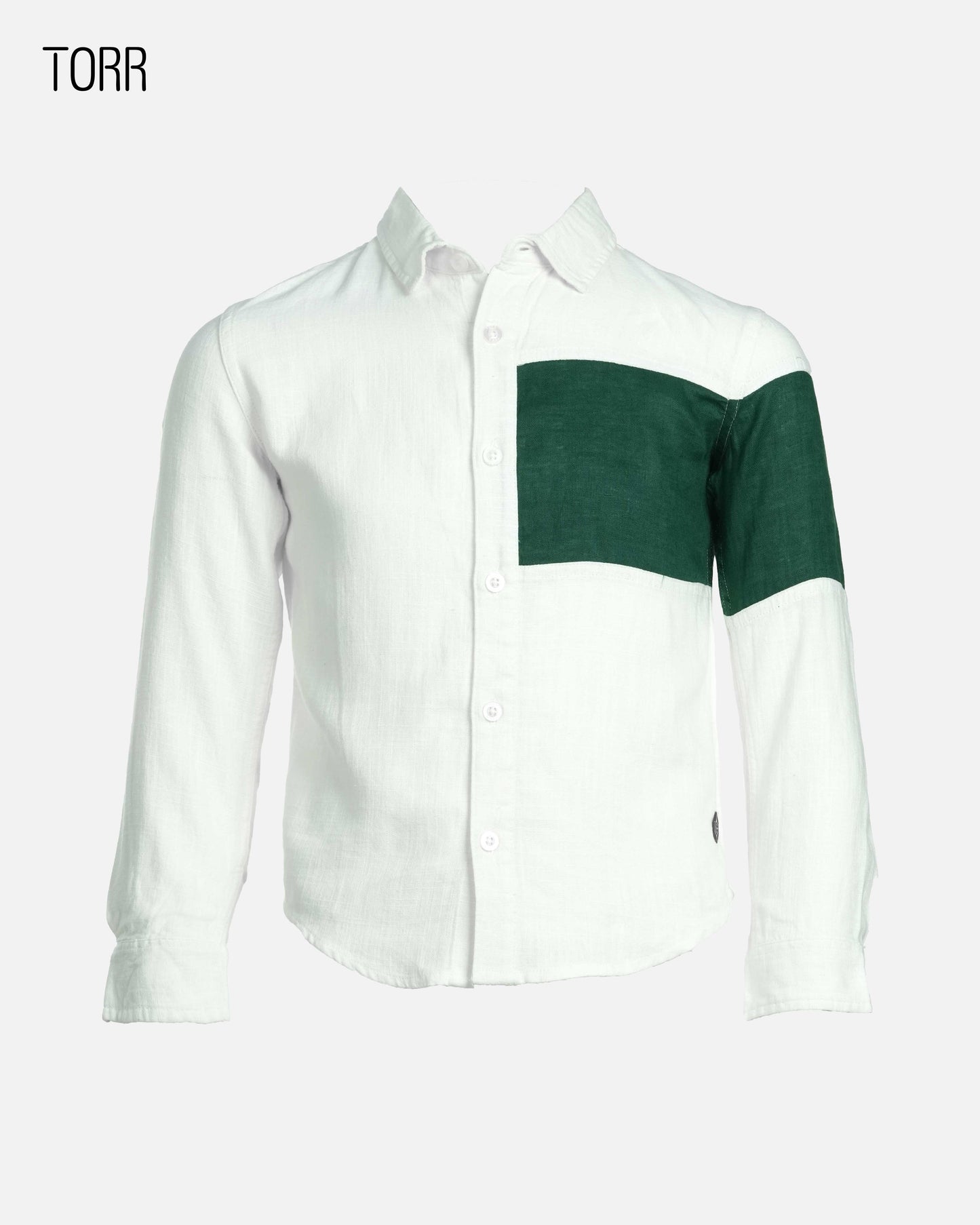 Boys Shirt | White/Green