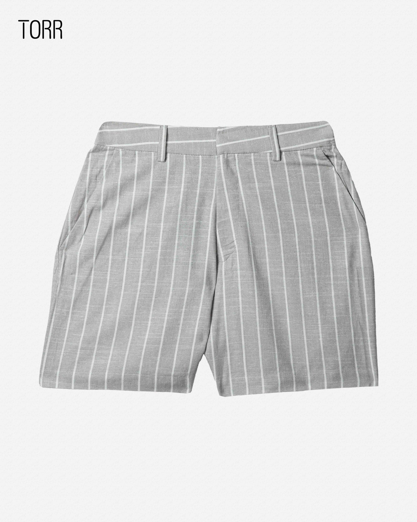 Women Shorts | Creme Striped