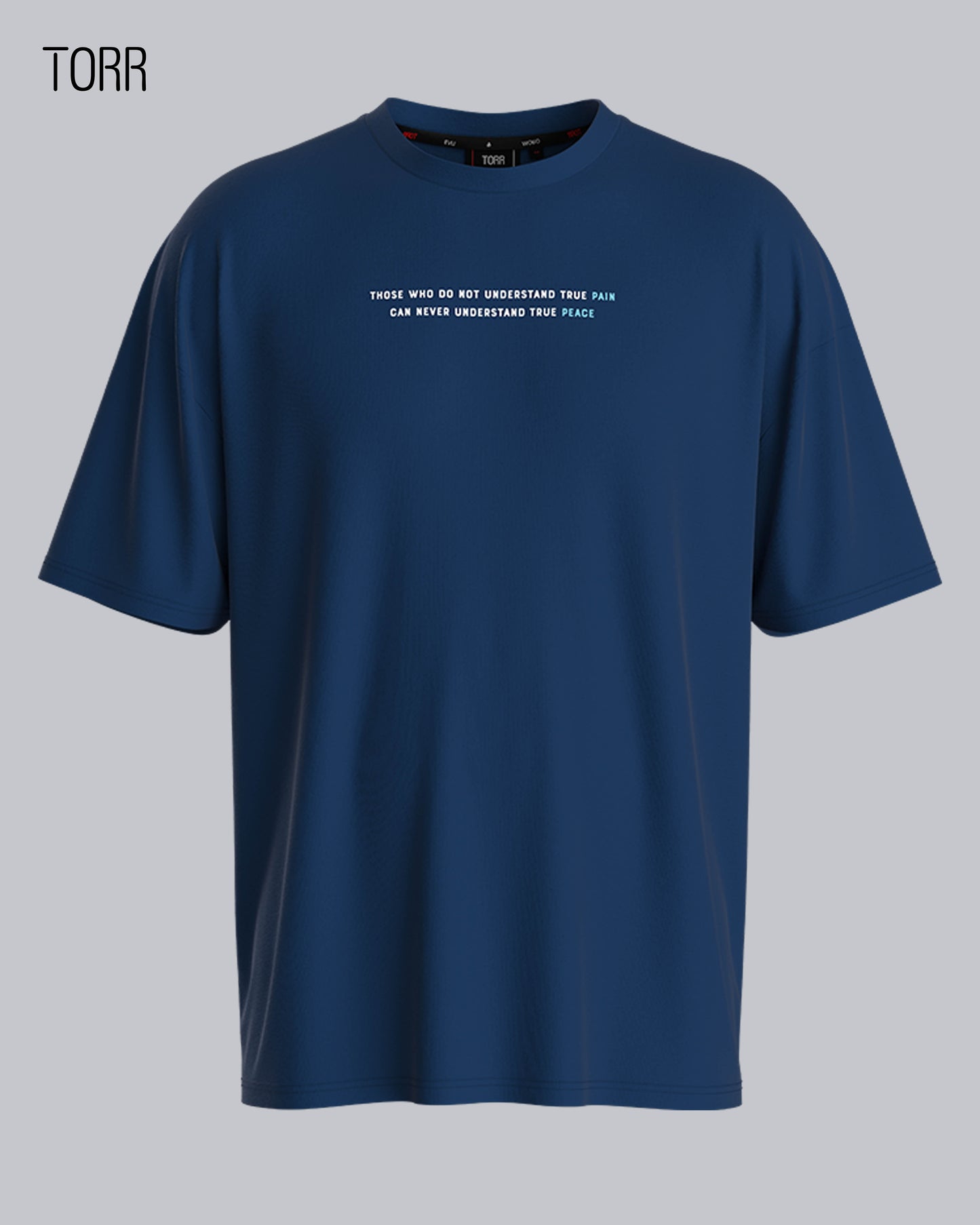 Drop Shoulder T-shirt | M. Blue