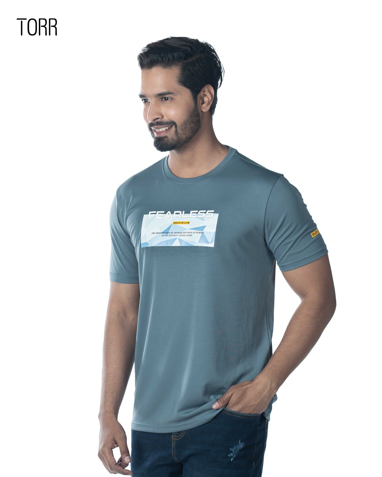 Men's Activewear T-shirt | Silver Blue