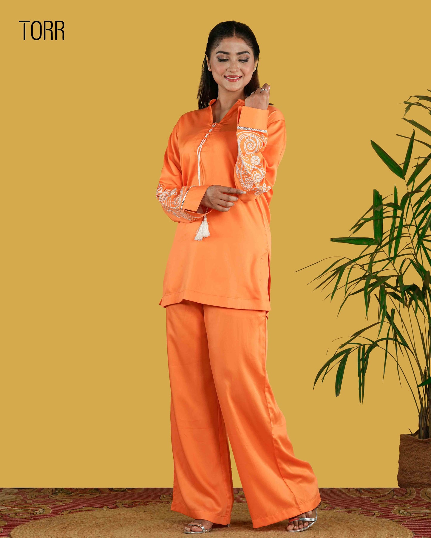 Women's Co-Ord Set | Tangerine