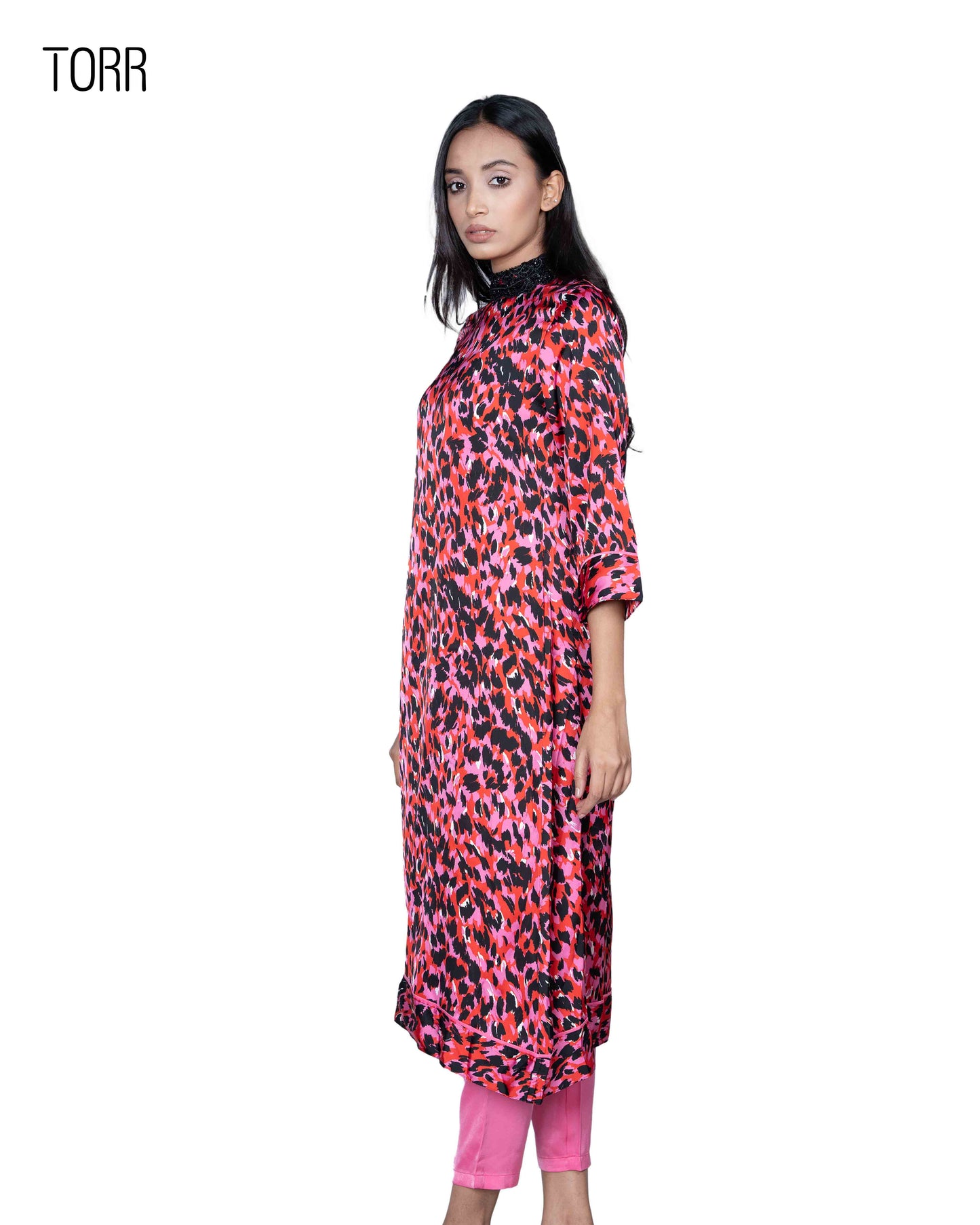 Women's Dress (02 Pieces) | Red & Pink